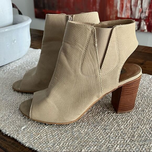 STEVE MAIDEN women’s Chunky Heel Open Toe Side zipper Healed Sandals Size 8.5 - Picture 2 of 7